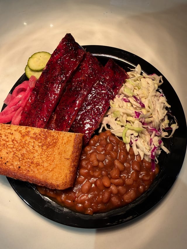 Pork Rib Platter.