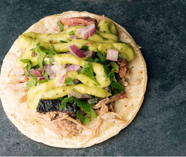 One Pulled Pork Taco.