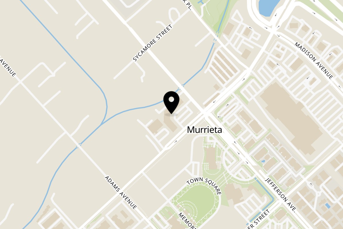 Map showing the location of Destination Smoke House on 41539 Kalmia St in Murrieta